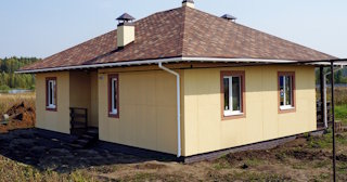 Одноэтажный дом из панелей под ключ в Екатеринбурге - АрхиСтрой от 135629 рублей